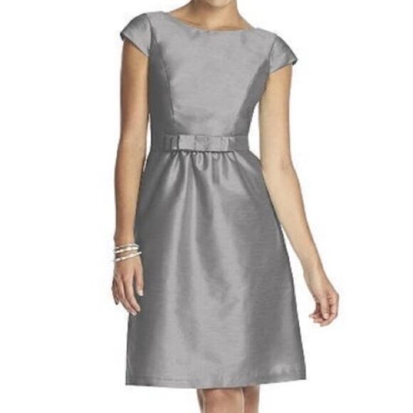 Alfred Sung Size 16 Quarry Cap Sleeve Cocktail Evening Dress D568 - Picture 1 of 8